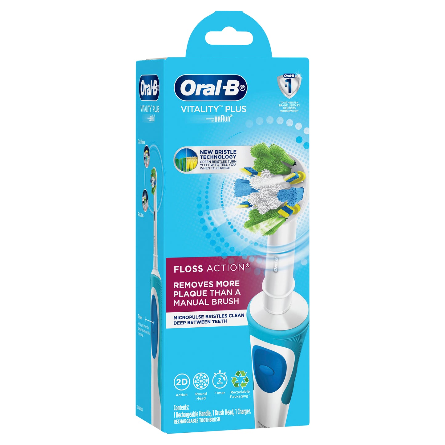 Oral-B Vitality+ Power Toothbrush Floss Action
