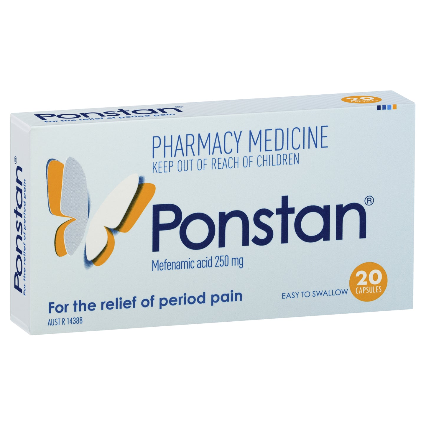 Ponstan Mefenamic Acid 250mg Capsules 20
