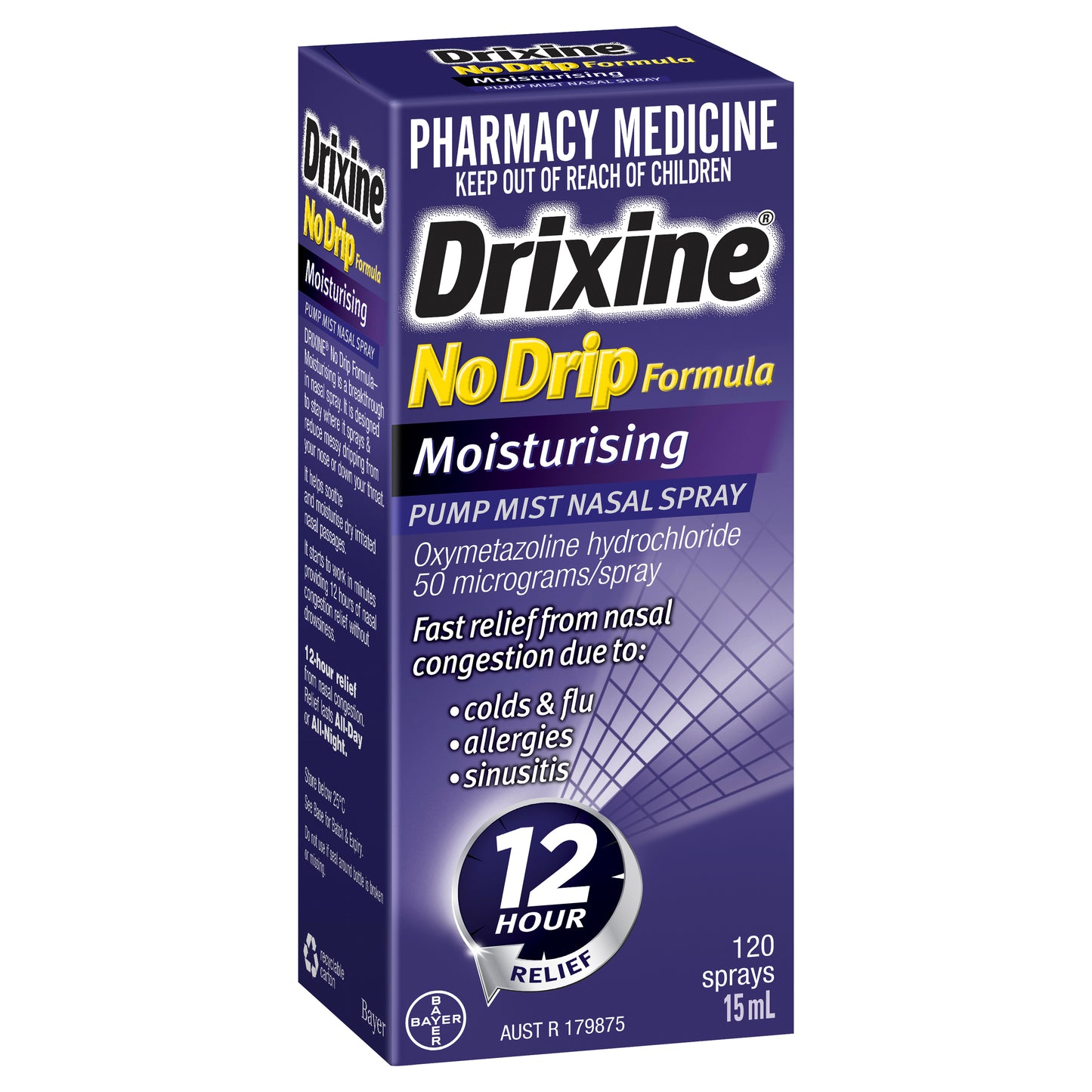 Drixine No Drip Moisturising Nasal Spray 15mL