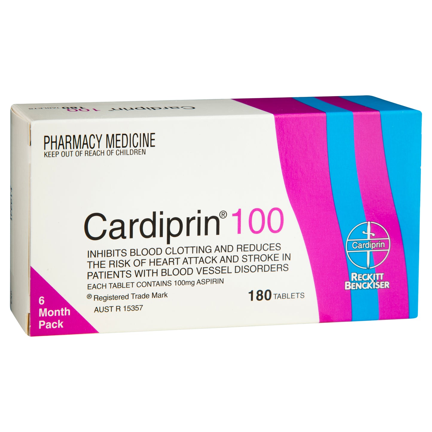 Cardiprin Aspirin 100mg Tablets 180