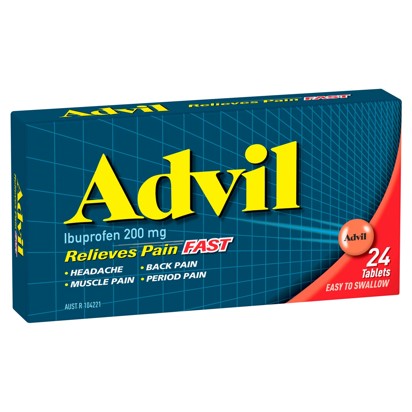 Advil Ibuprofen 200mg Tablets 24