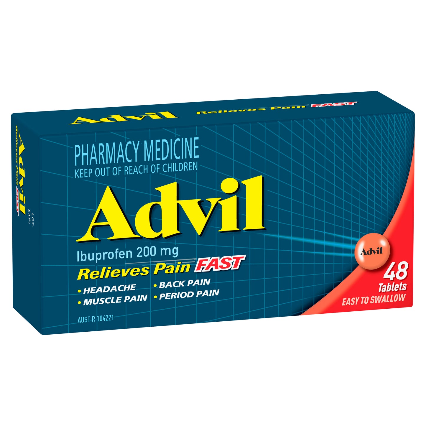 Advil Ibuprofen 200mg Tablets 48