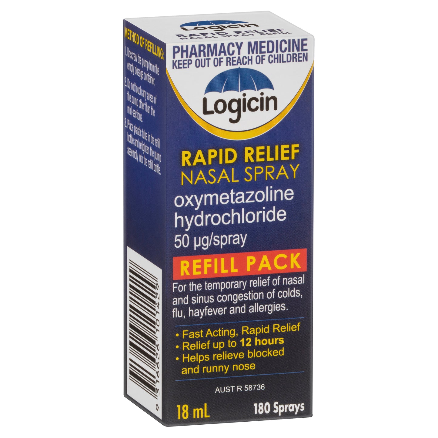 Logicin Nasal Spray Refill 18mL