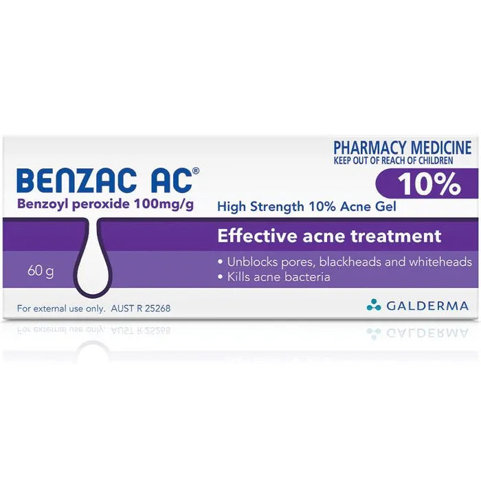 Benzac AC High Strength 10% Acne Gel 60g