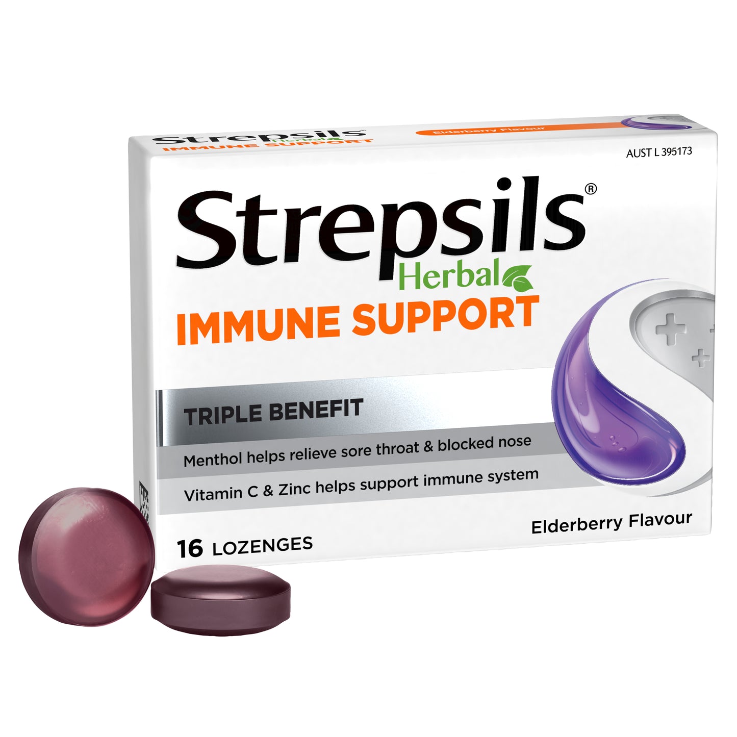 Strepsils Immune Support Elderberry 16