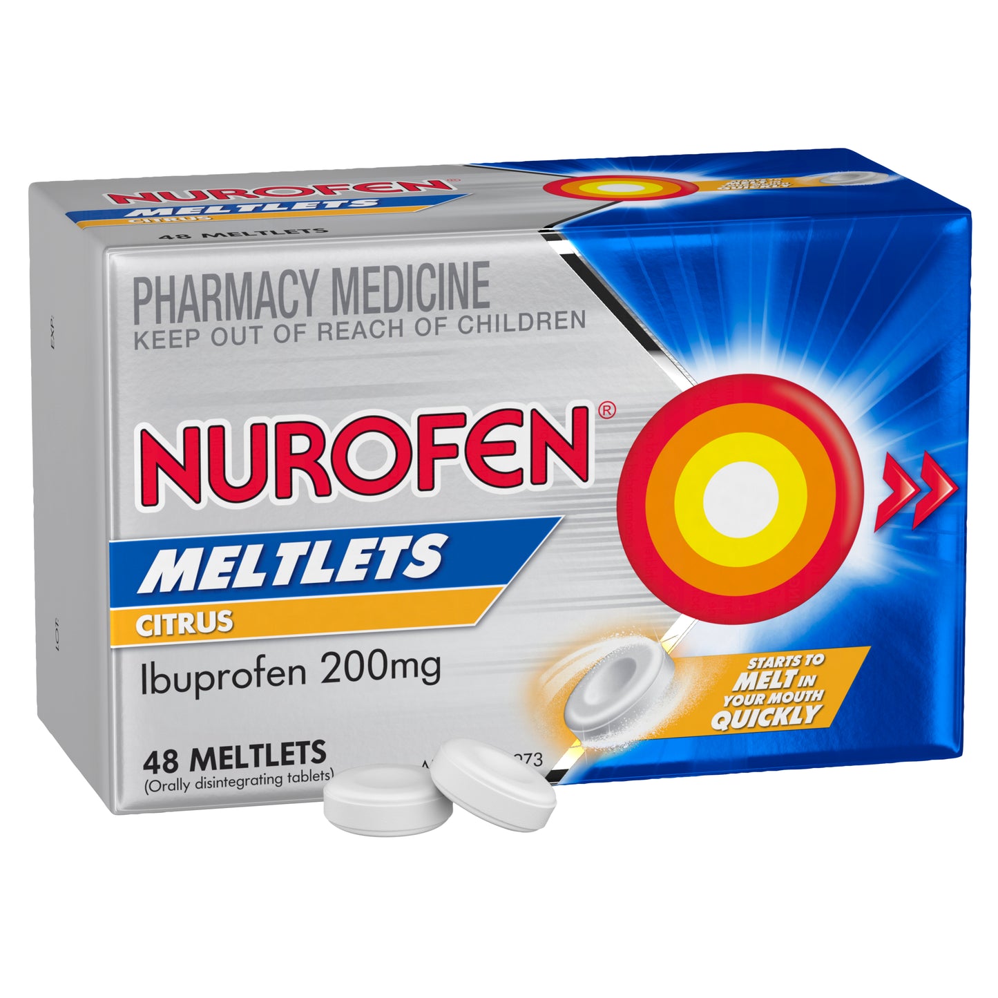 Nurofen Meltlets Citrus 200mg 48