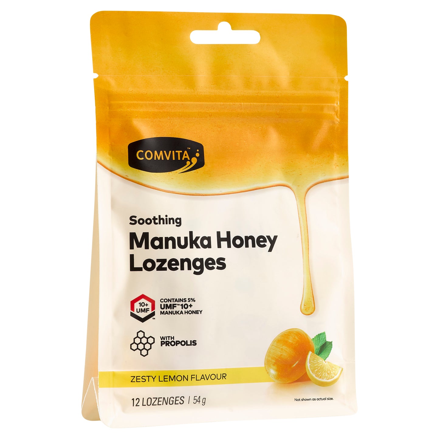 Comvita Manuka Honey Lozenges Honey & Lemon 12 Pack