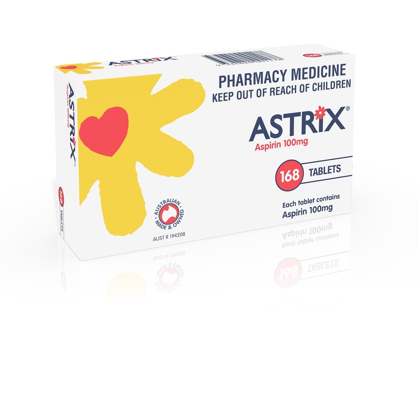 Astrix Aspirin 100mg Tablets 168