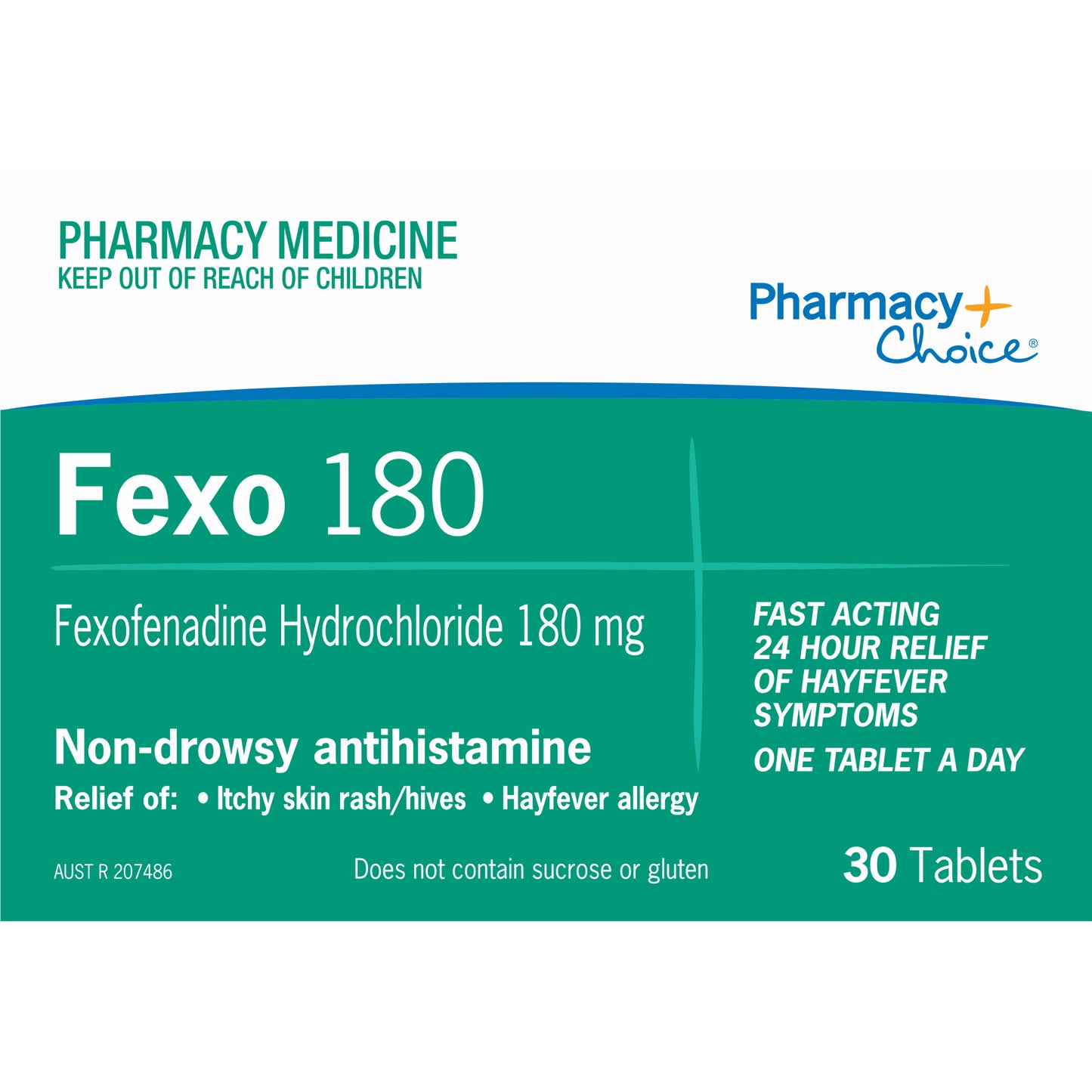 Pharmacy Care Fexofenadine 180mg Tablets 30