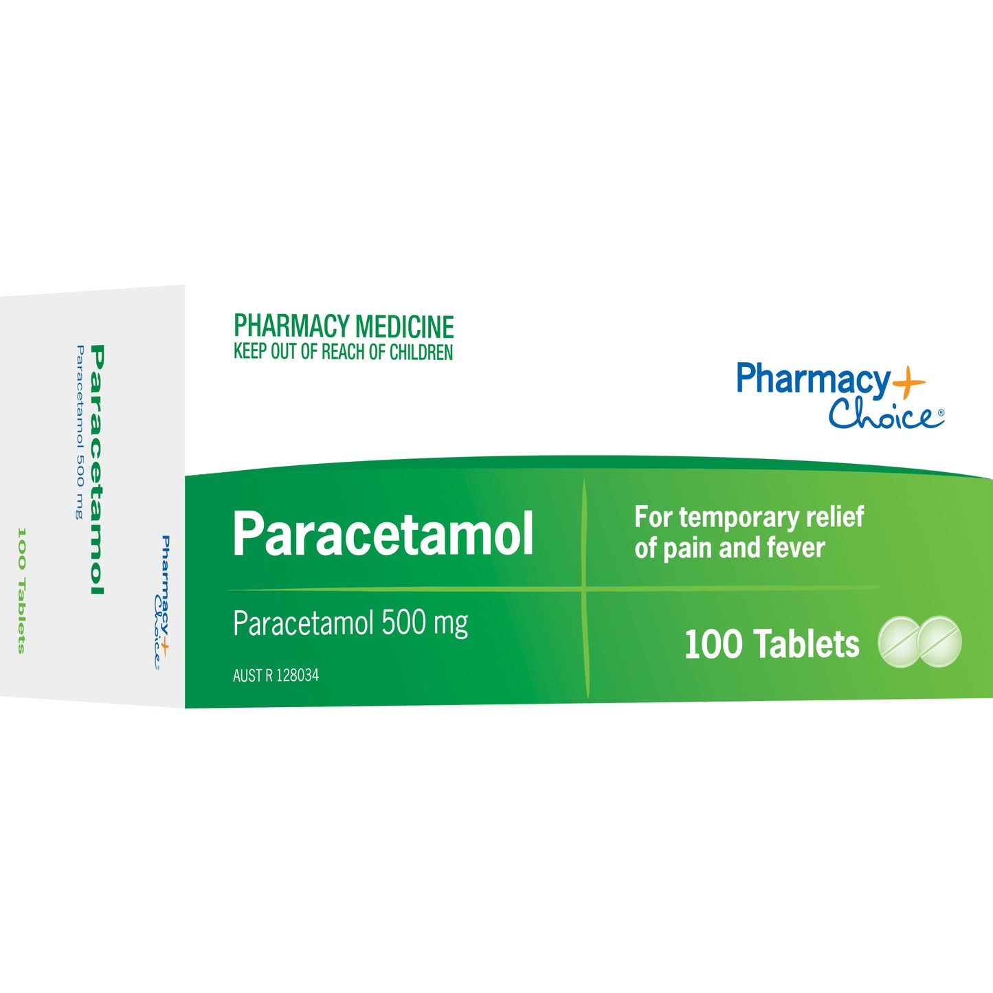 Pharmacy Choice Paracetamol 500mg Tablets 100 NS