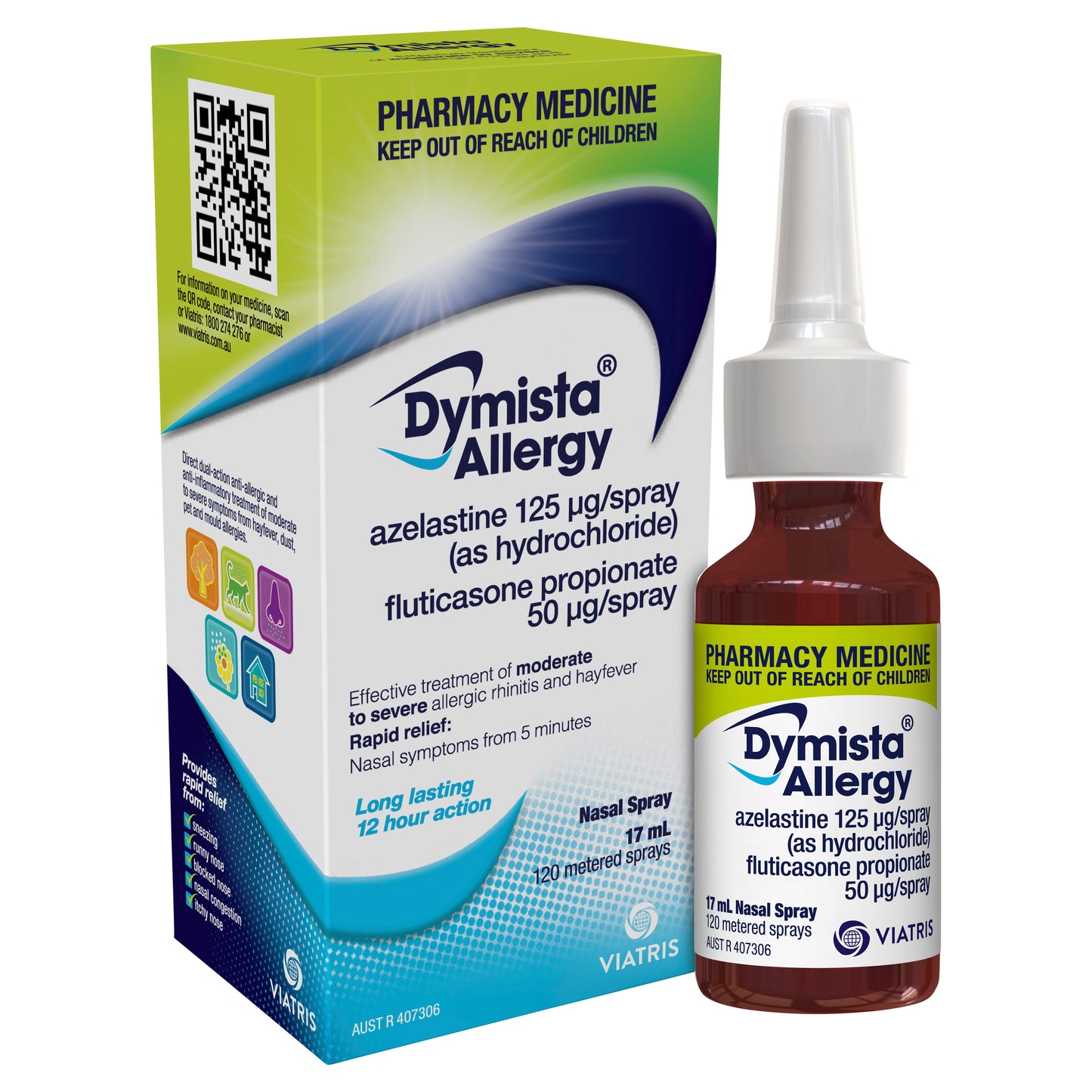 Dymista Allergy Nasal Spray 125 micrograms/50 micrograms 17mL