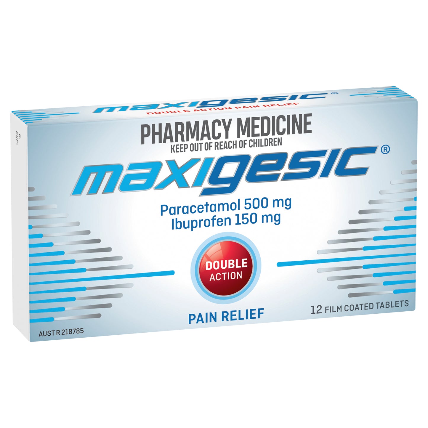 Maxigesic Paracetamol 500mg + Ibuprofen 150mg Tablets 12