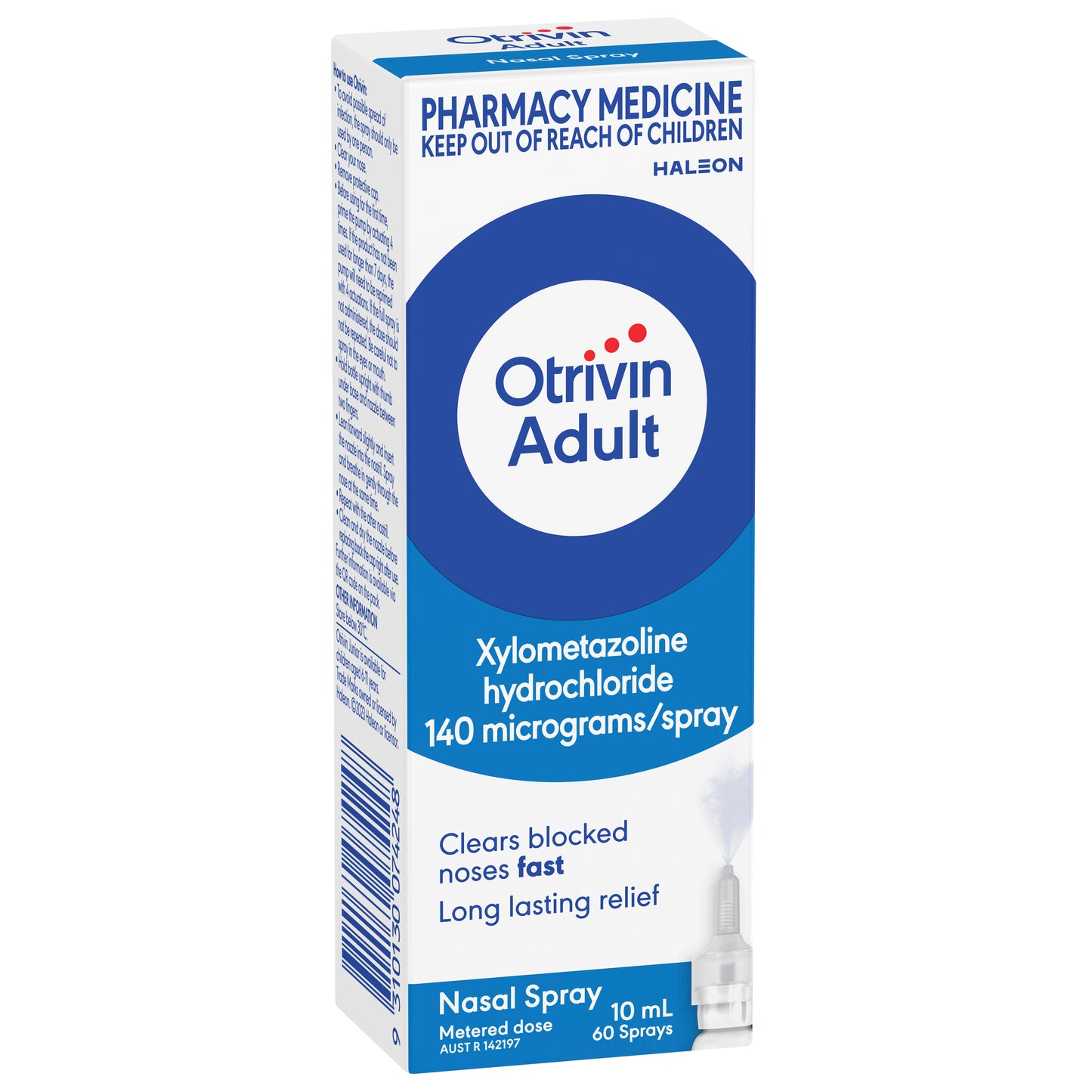 Otrivin Adult Metered Dose Nasal Spray 10mL