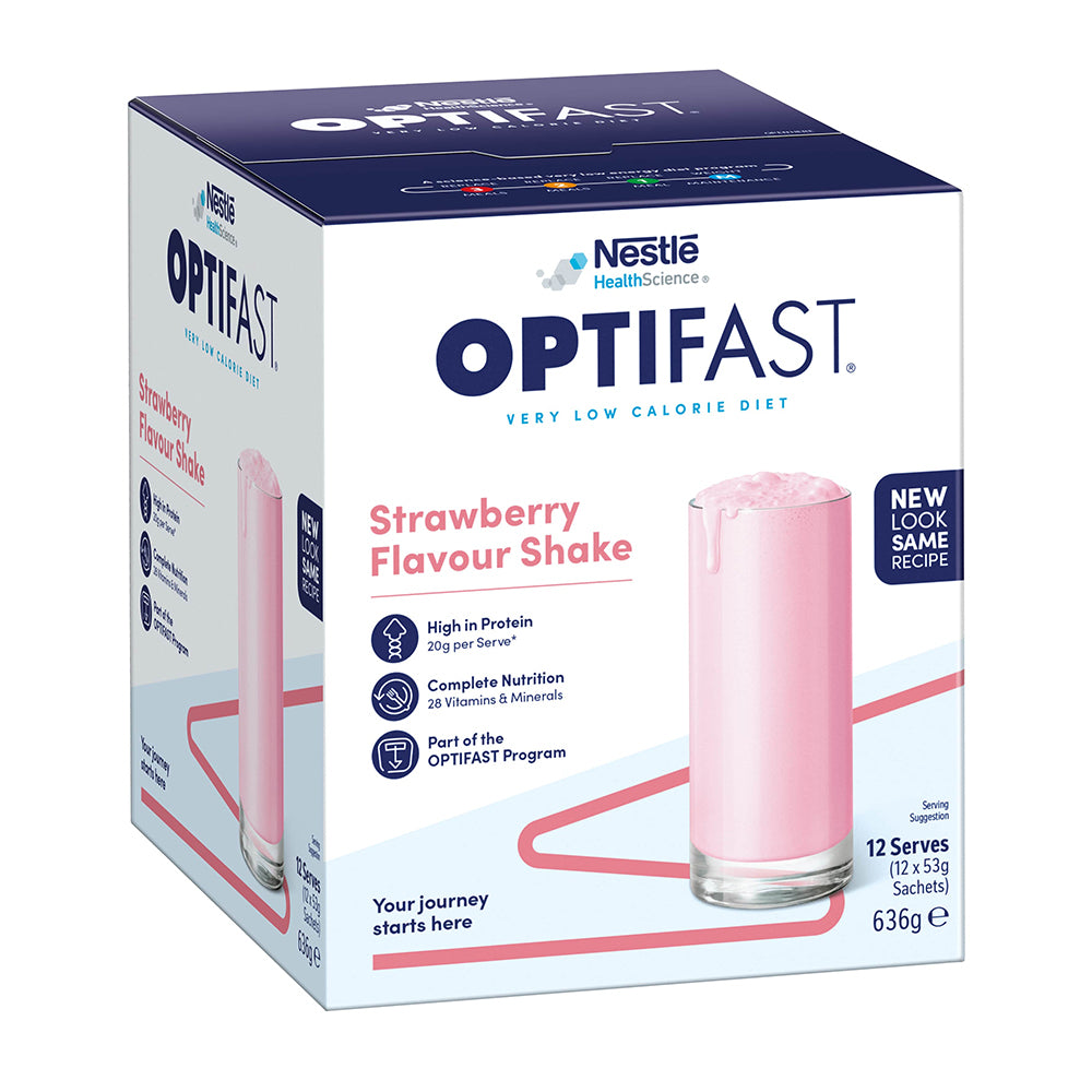 Optifast VLCD Strawberry Shake 53g 12 Pack