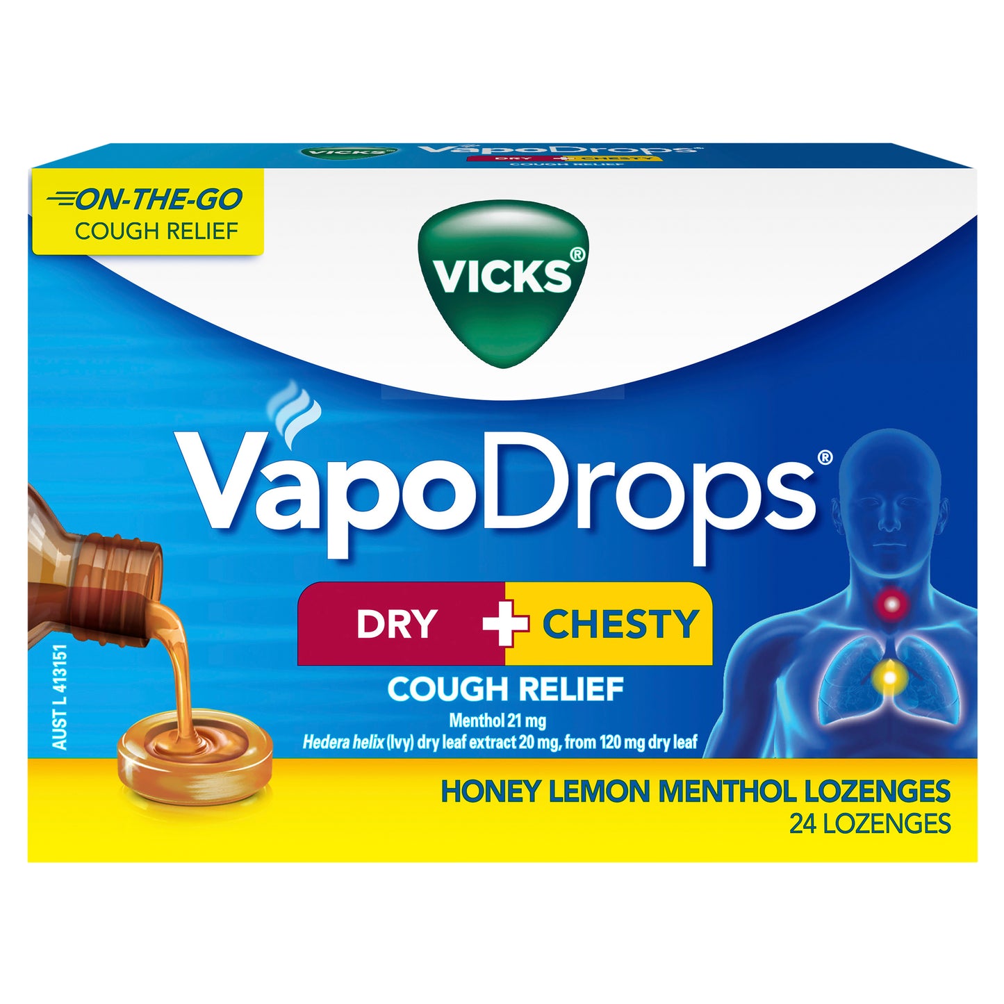 Vicks Dry + Chesty Lozenges 24