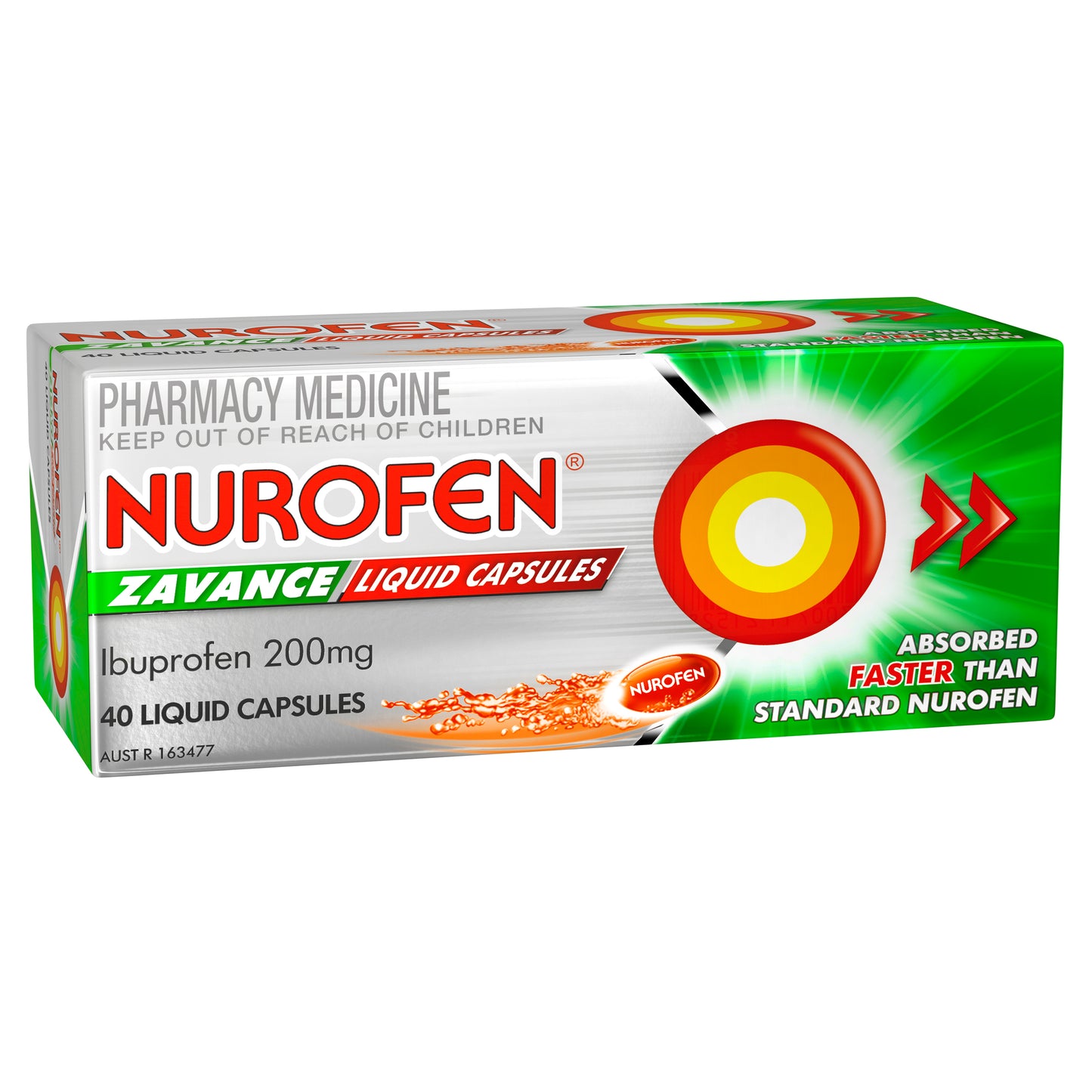 Nurofen Zavance Ibuprofen 200mg Liquid Capsules 40