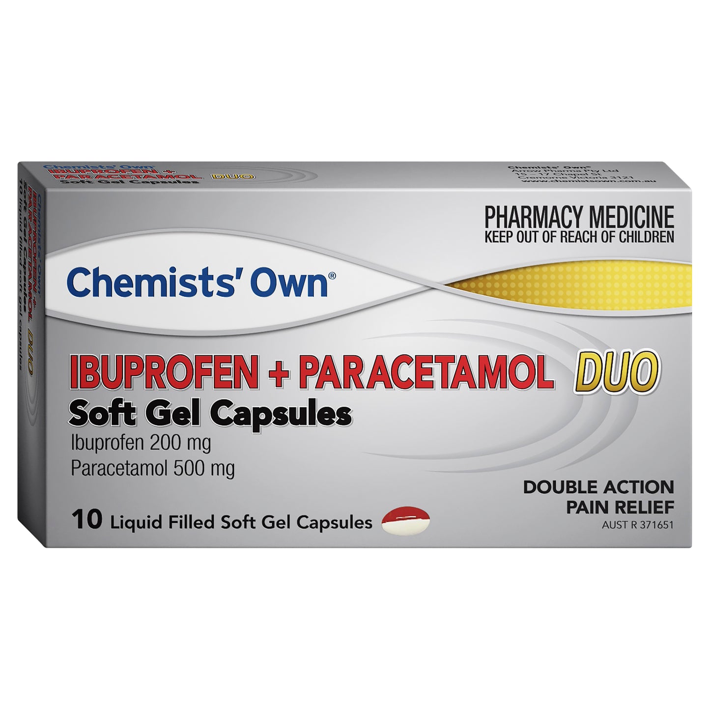 Chemist's Own Brand Ibuprofen + Paracetamol Soft Gel Capsules 10