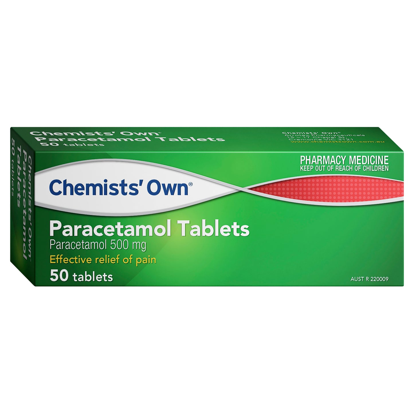 Chemist’s Own Paracetamol 500mg Tablets 50