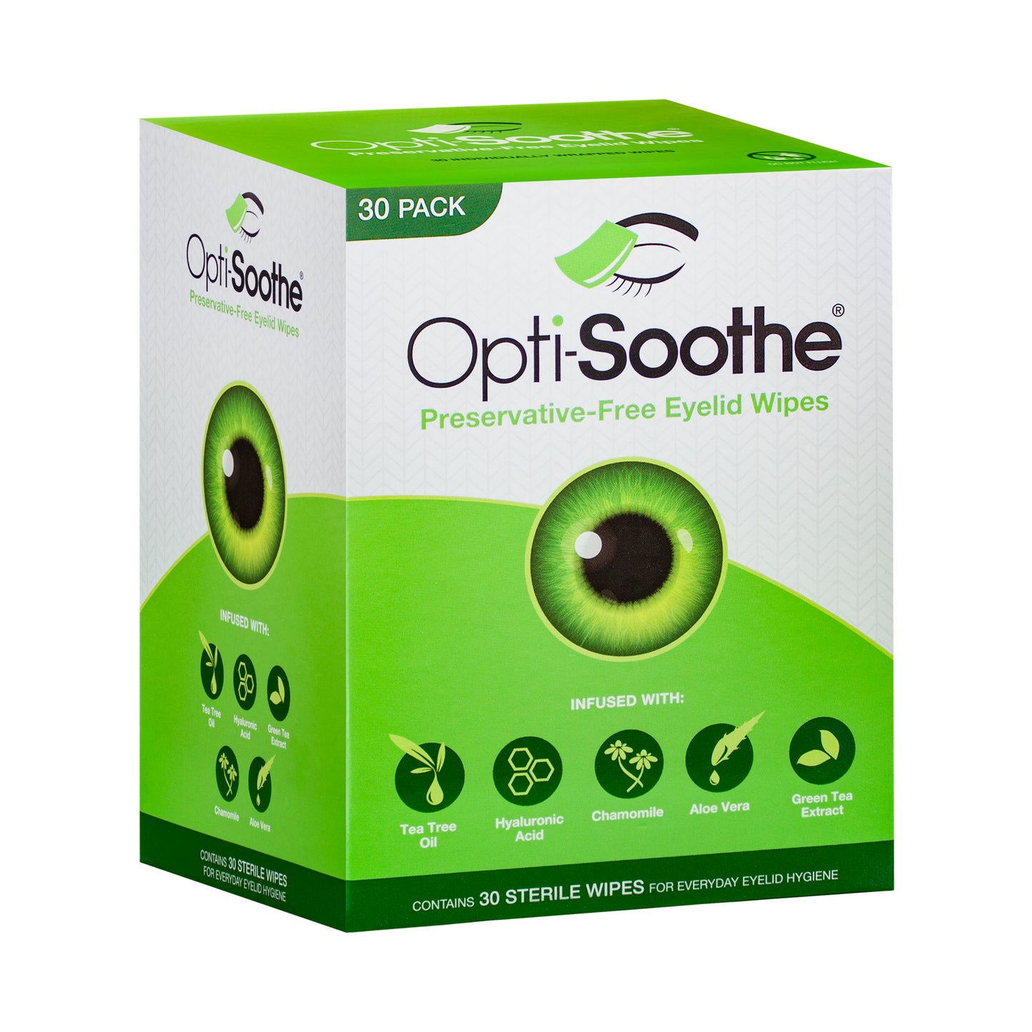 Opti-Soothe Eyelid Wipes 30 Pack