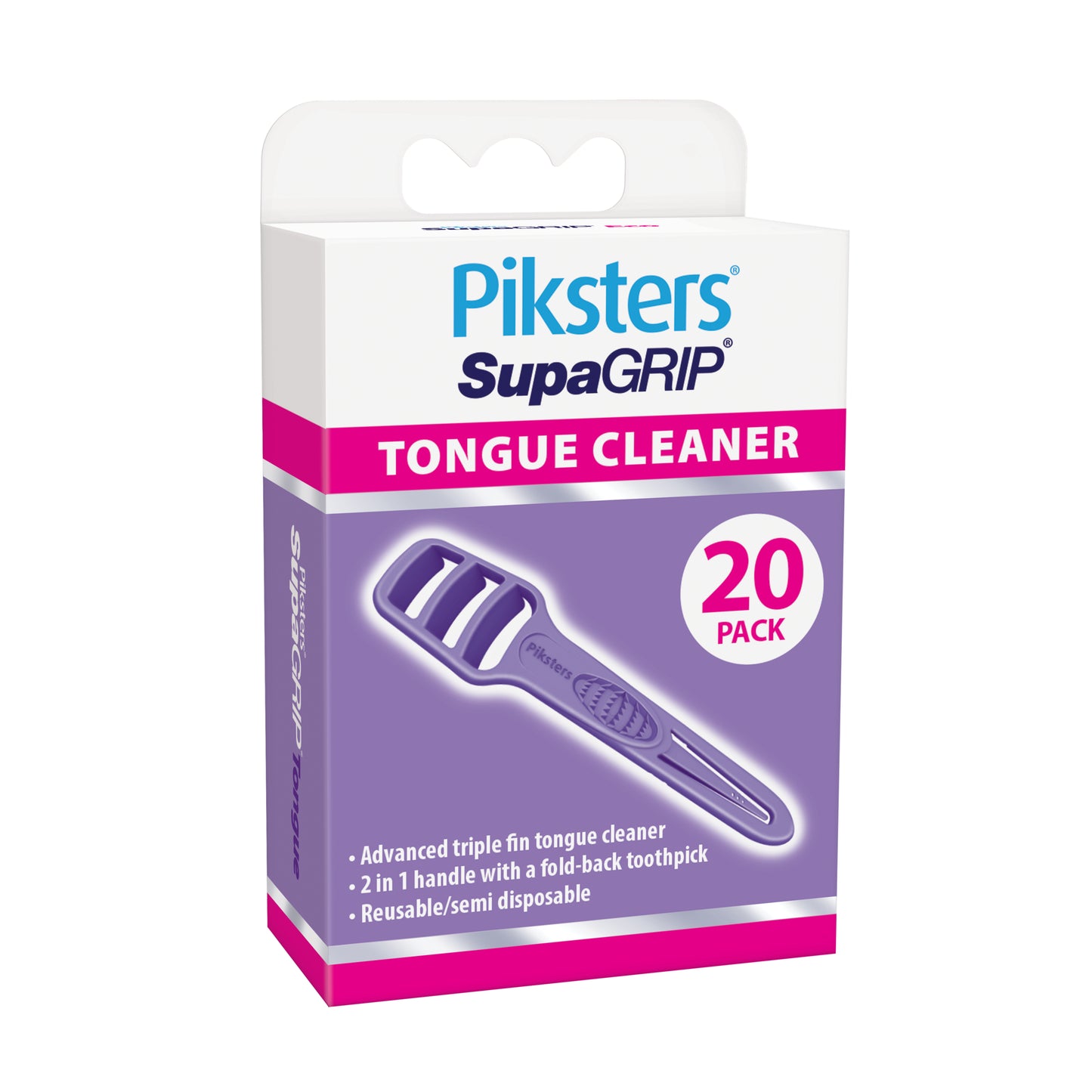 Piksters SupaGRIP Tongue Cleaner 20pk