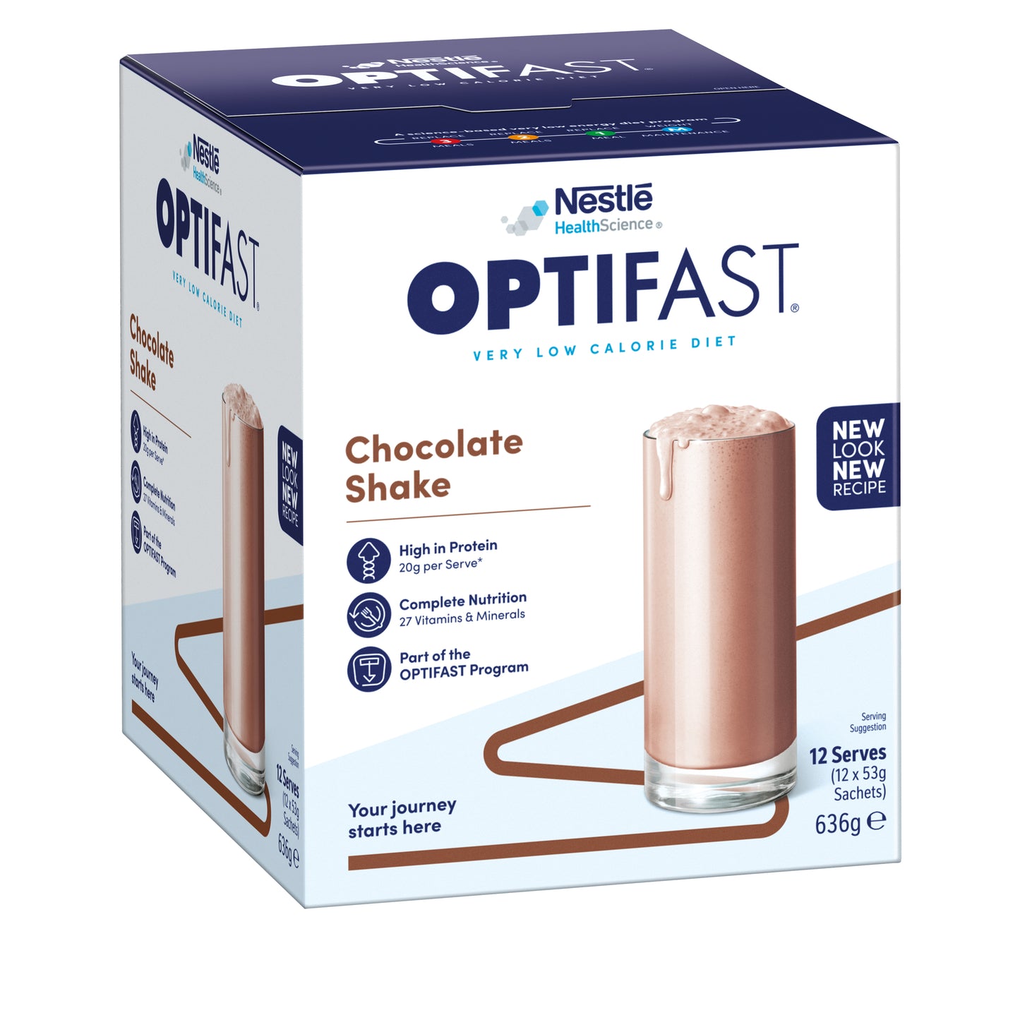 Optifast VLCD Chocolate Shake 53g 12 Pack