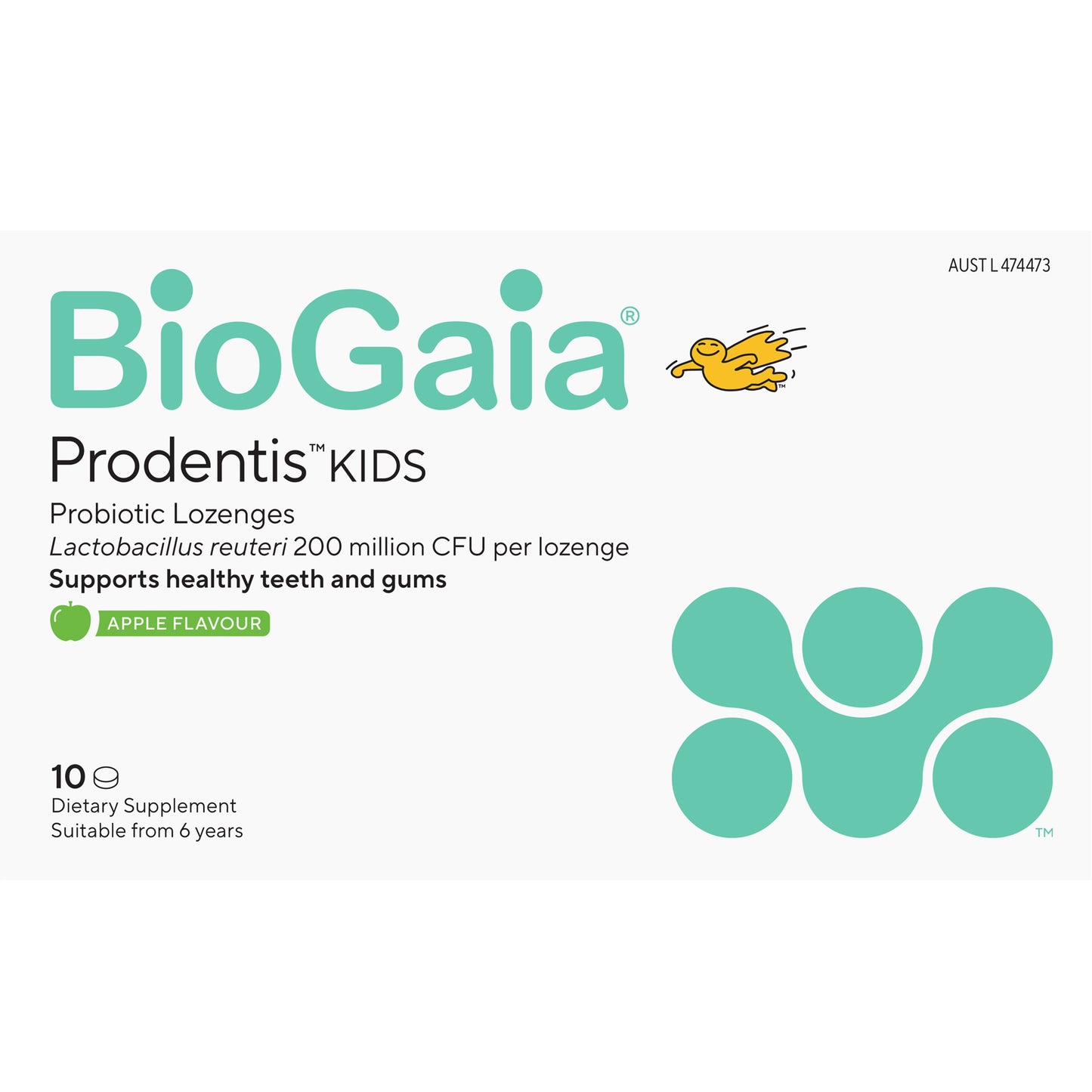 BioGaia Prodentis Kids Apple Lozenges 10