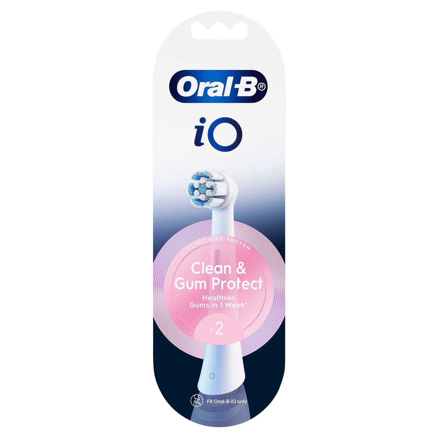 Oral-B Toothbrush Replacement iO Gum Care White 2pk