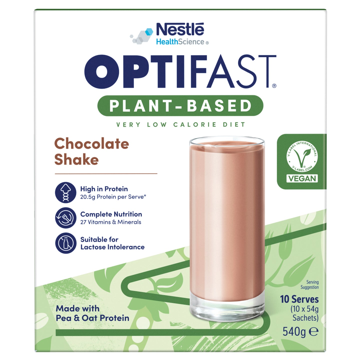 Optifast VLCD Plant-Based Chocolate Shake 54g 10 Pack
