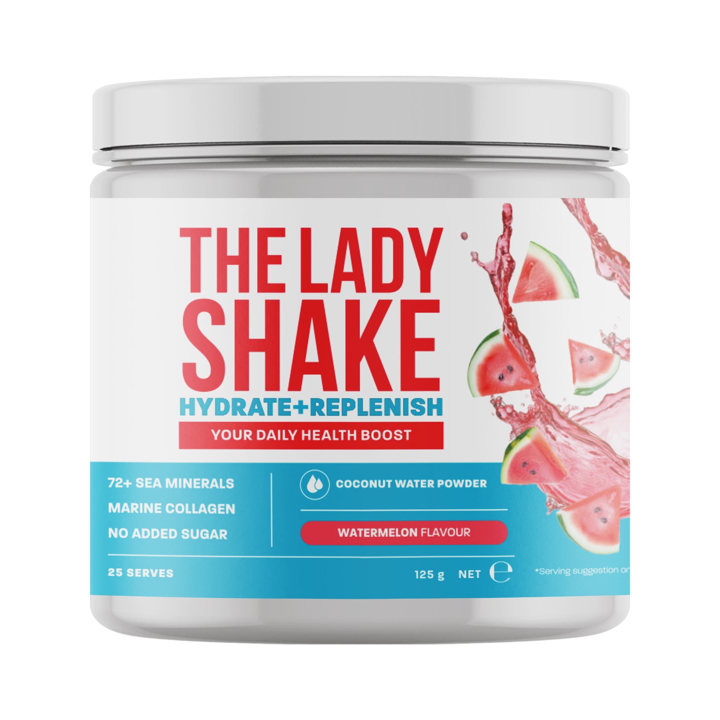 The Lady Shake Hydration + Replenish Watermelon 125g