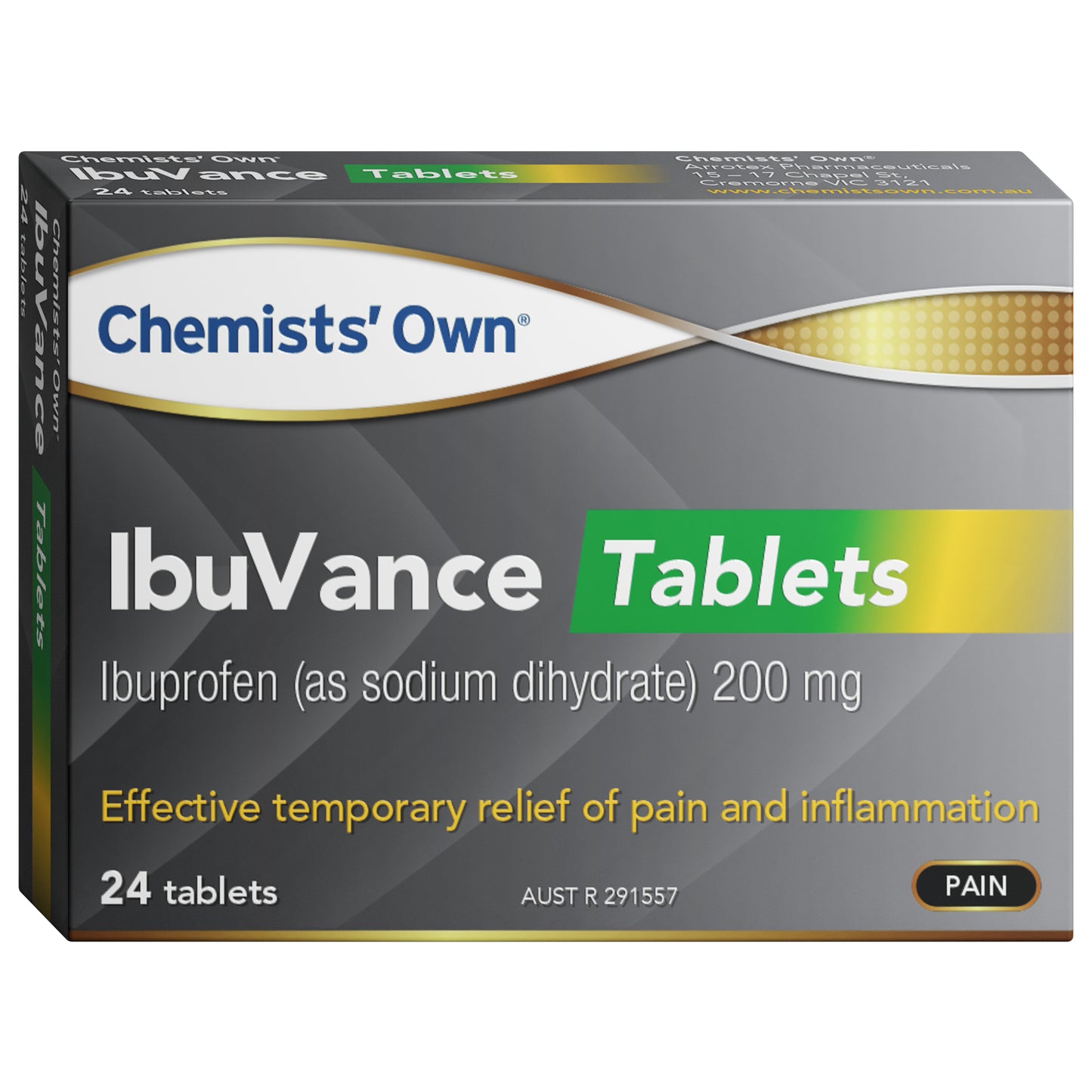 Chemist’s Own IbuVance 200mg Tablets 24