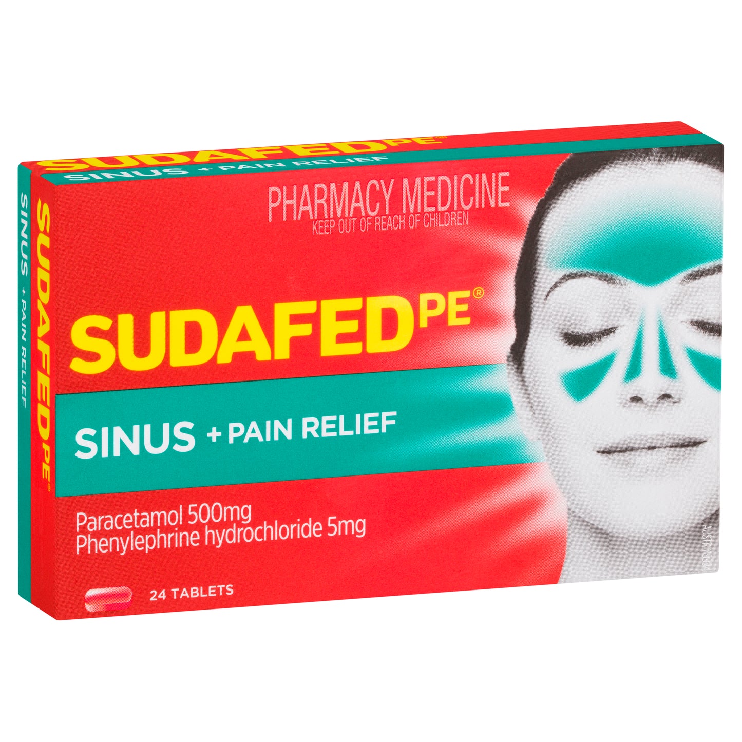 Sudafed PE Sinus Pain Tablets 24