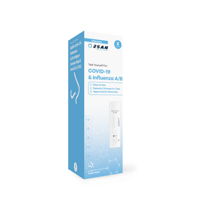 2San Dual COVID & Flu Test 5 Pack