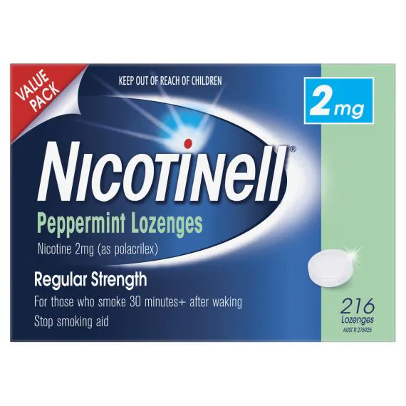 NICOTINELL PEPPERMINT 2MG 216 LOZENGES