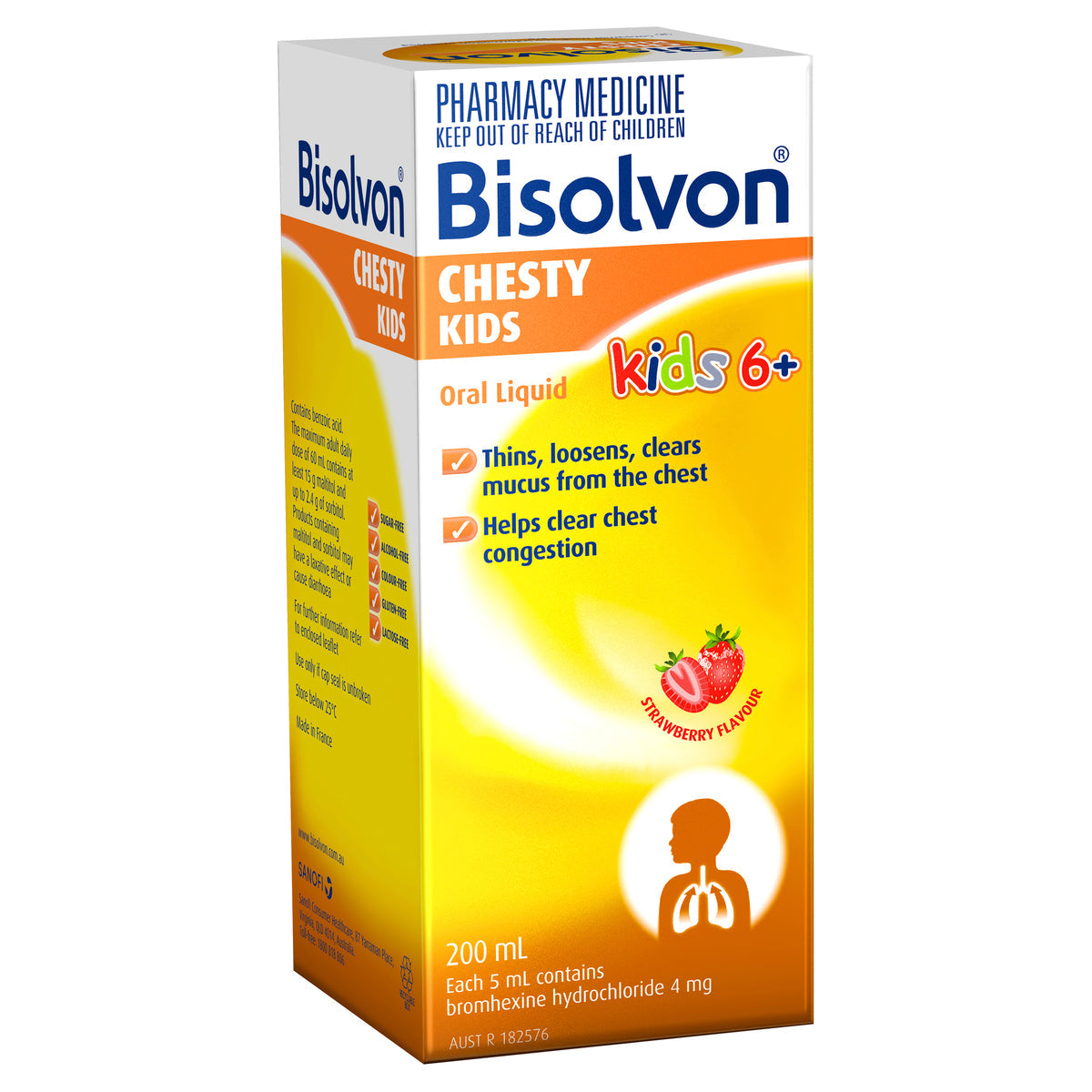 BISOLVON CHESTY KID STRW 200ML