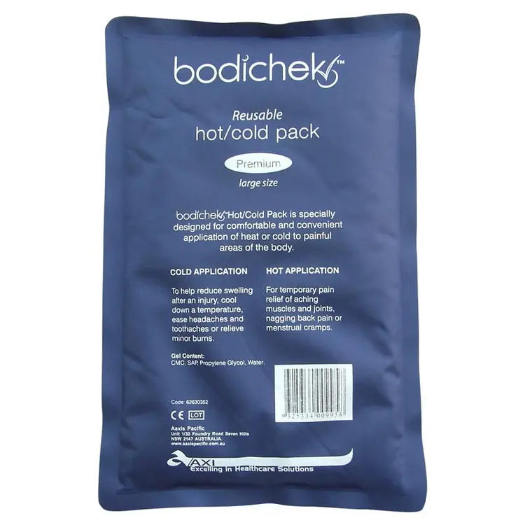 Bodichek Hot or Cold Canvas Gel Ice Pack Large 18 x 28 cm Size Assorted Colours