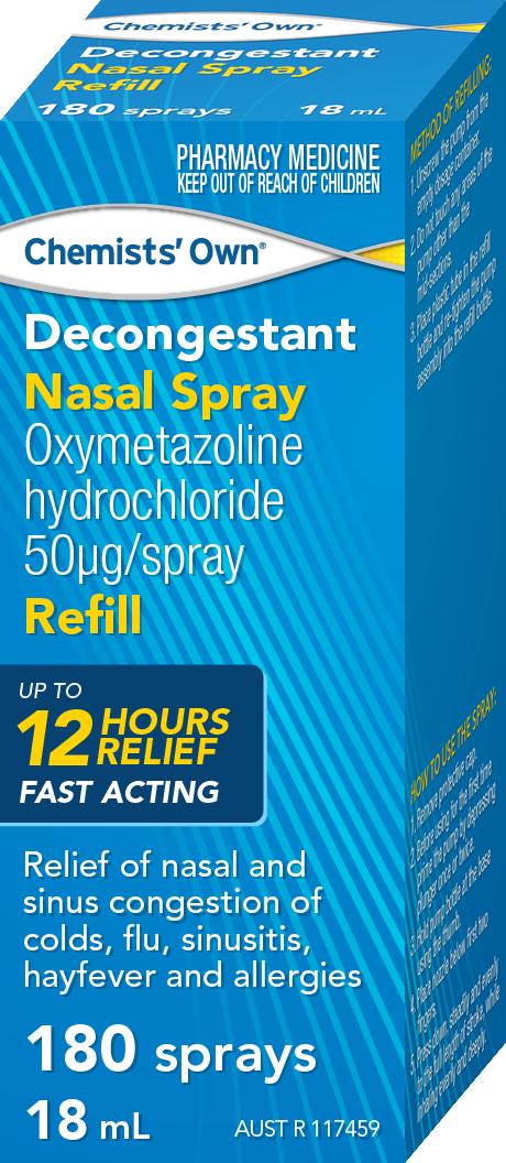 CO Decongestant Nasal Spray Refill 180 Sprays 18ml
