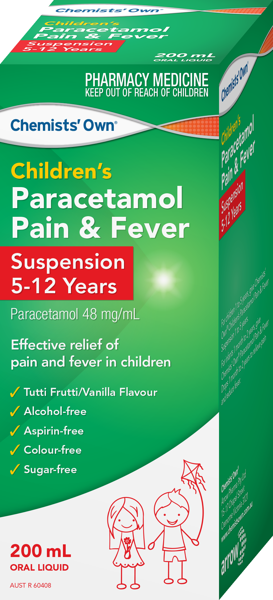 CO Children's Paracetamol 5-12 Yrs Susp 200mL