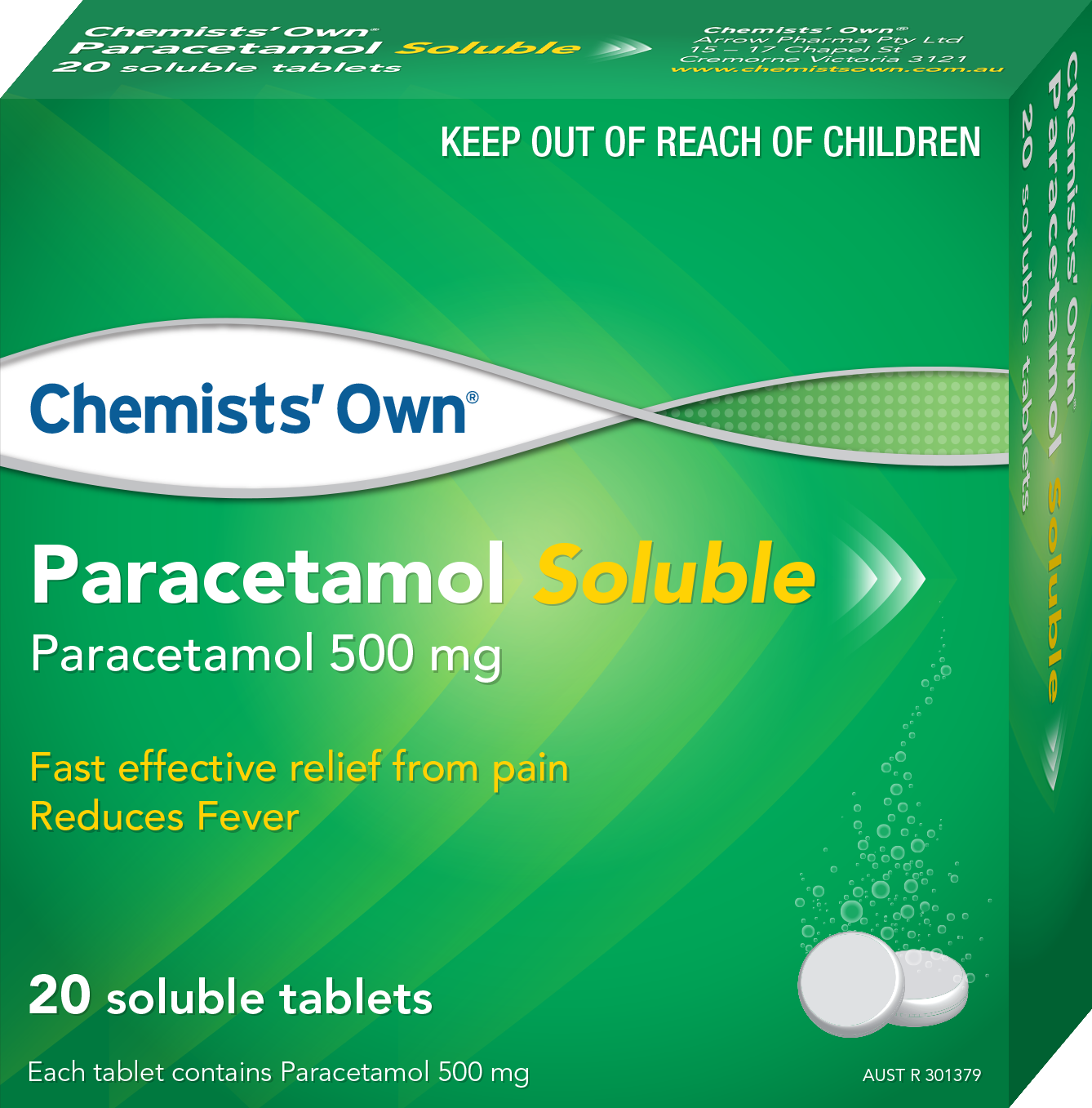 CO Paracetamol Soluble Tablets 20