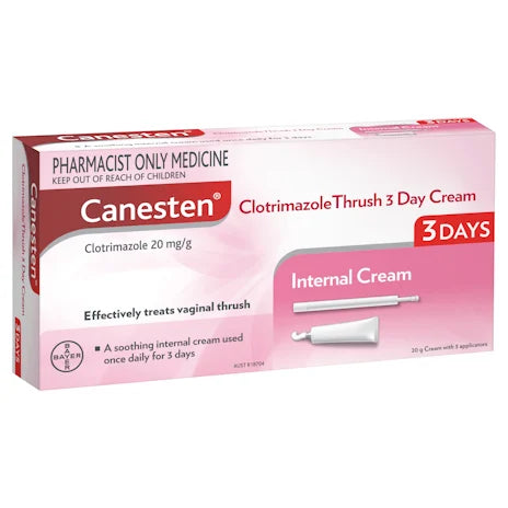 Canesten 3 Day Thrush Treatment Internal Cream – Clotrimazole (S3)