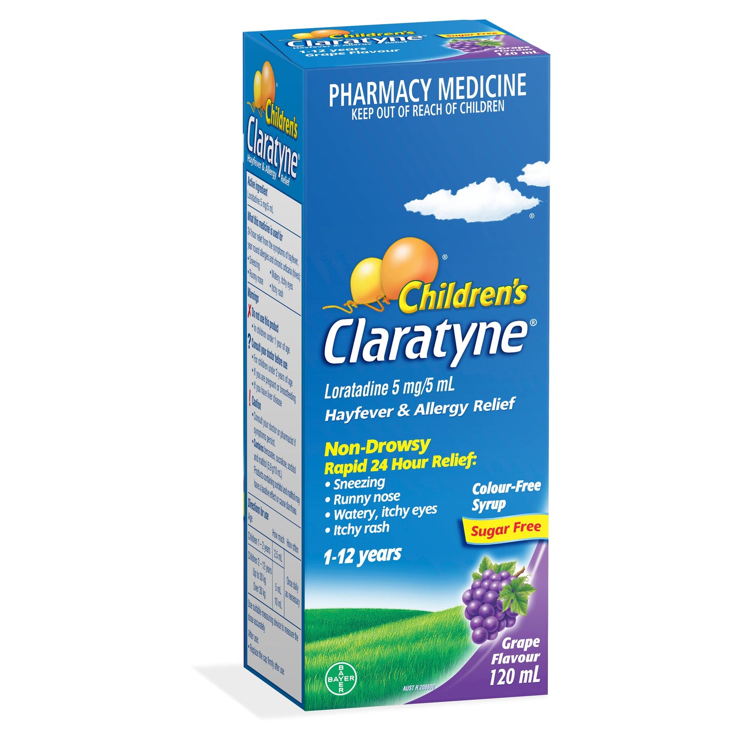 Claratyne Syrup Grape 120ML