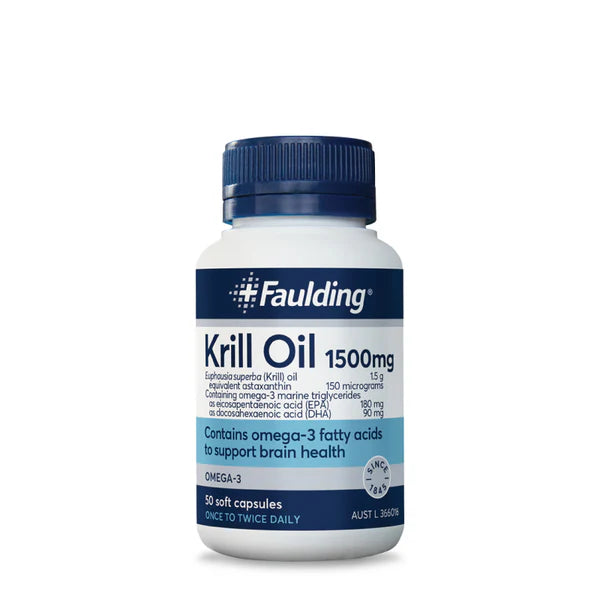 Faulding Krill Oil 1500 mg 100 Capsules