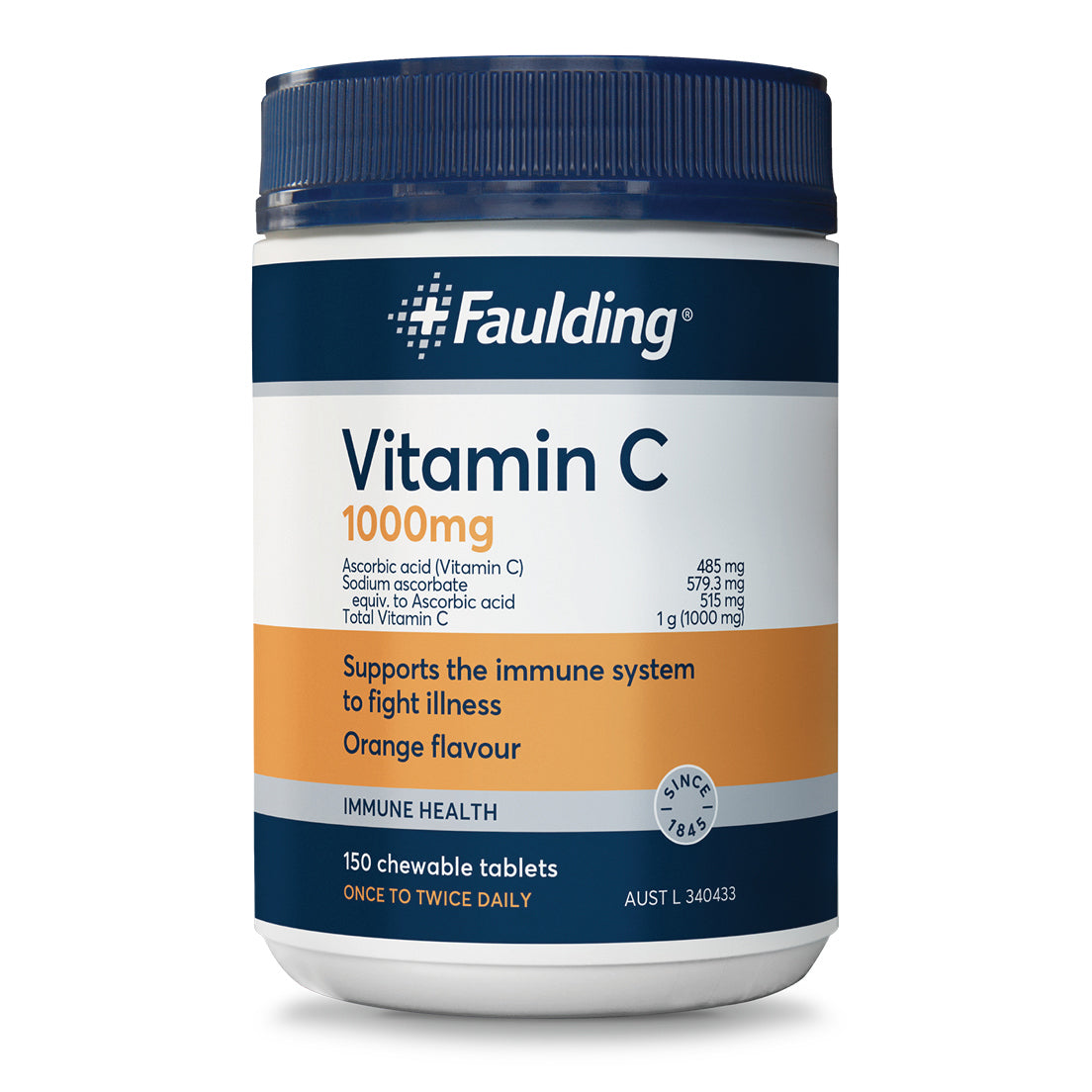 Faulding Vitamin C 1000 mg 150 Tablets