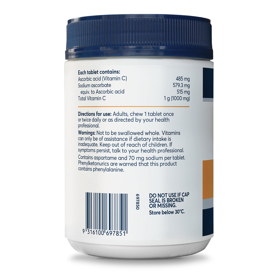 Faulding Vitamin C 1000 mg 150 Tablets