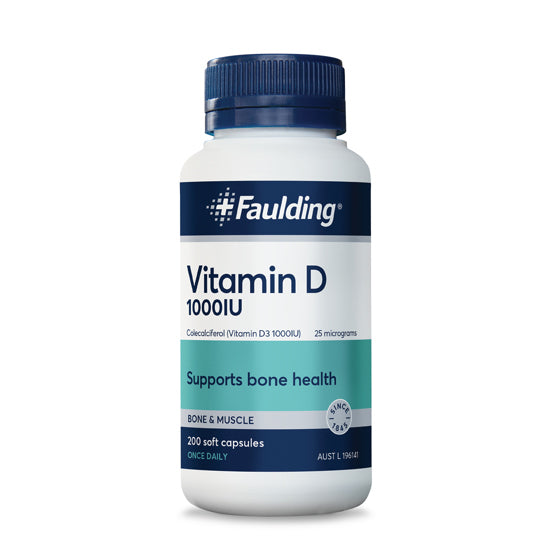 Faulding Vitamin D 1000IU 200 Capsules