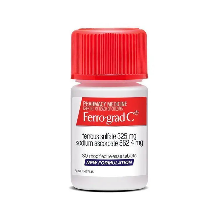Ferro-Grad C Iron & Vitamin C 30 Tablets NEW