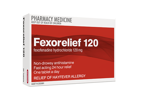 Pharmacy Action Fexorelief Fexofenadine 120mg Tablets 30