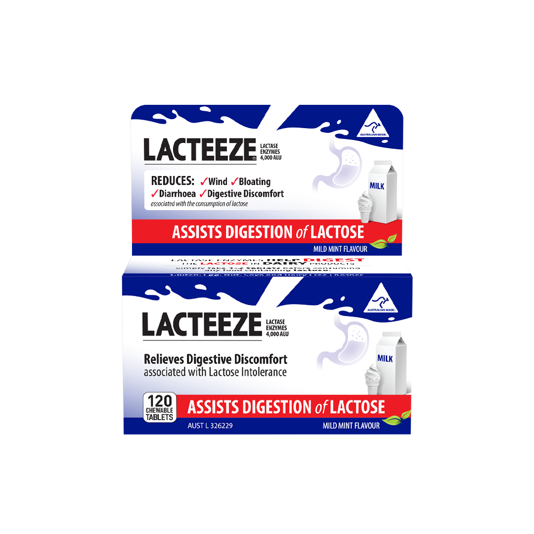 Lacteeze Enzymes Chewable Tablets 120