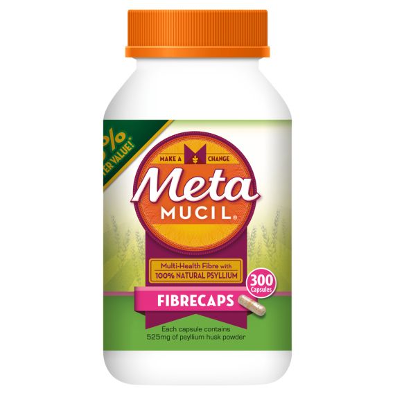 Metamucil Daily Fibre Supplement Fibre Caps 300 Capsules