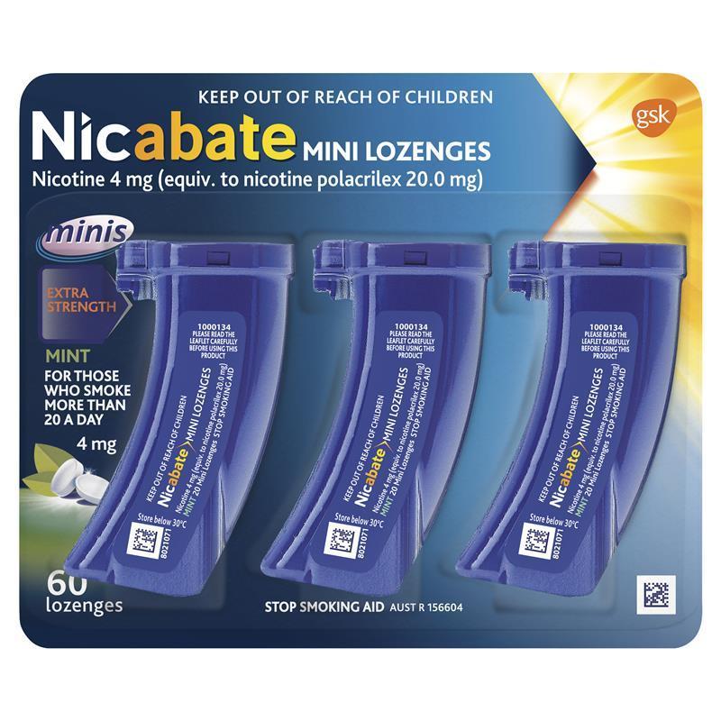 Nicabate Mini 4mg Lozenges 60