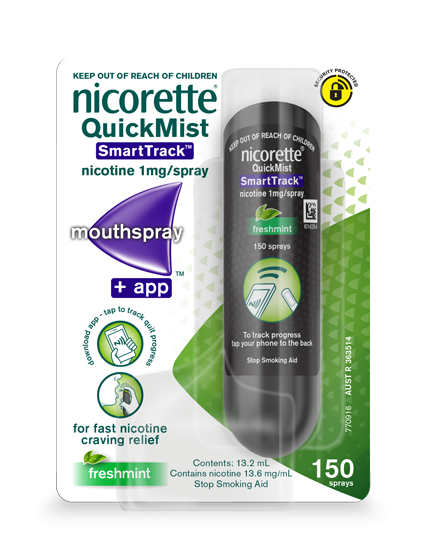 Nicorette QuickMist Smart Track Freshmint Single 150